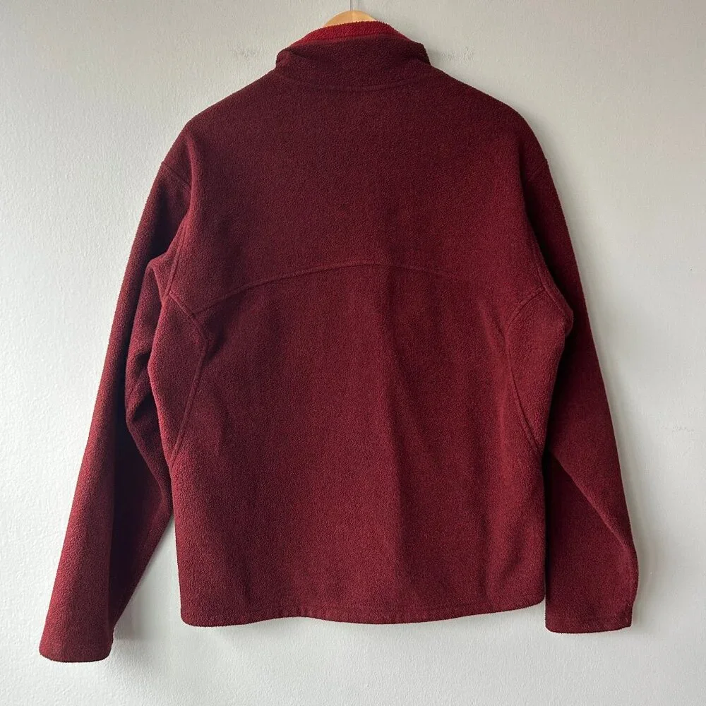 REI Co-op Full Zip Fleece Jacket Burgundy Unisex Medium - Picture 4 of 5